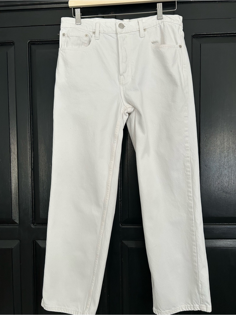 White Relaxed Frame Jean 100% Cotton